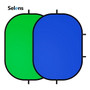 Selens 150 x 200cm 藍綠雙面可折疊背景板