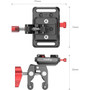 SmallRig Mini V Mount Battery Plate with Crab-Shaped Clamp 2989