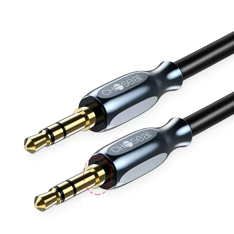 Choseal 秋葉原 3.5mm TRS Male to 3.5mm TRS Male Cable 1m - 階梯頭 QS3511
