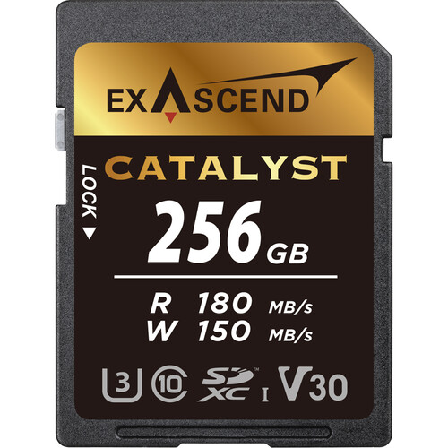 Exascend Catalyst UHS-I V30 SD Card 記憶卡 256GB Exascend Catalyst UHS-I V30 SD Card 記憶卡 256GB