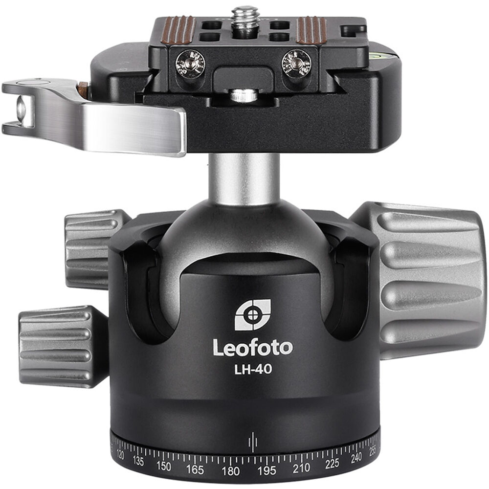 Leofoto LH-40LR Low-Profile Ball Head with Lever Release Clamp Leofoto LH-40LR Low-Profile Ball Head with Lever Release Clamp