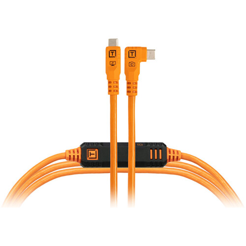 Tether Tools TetherPro Optima 10G USB-C Cable Straight to Right Angle 4.6m Orange 數據線 (直對右角, 4.6米, 橙色) Tether Tools TetherPro Optima 10G USB-C Cable Straight to Right Angle 4.6m Orange 數據線 (直對右角, 4.6米, 橙色)