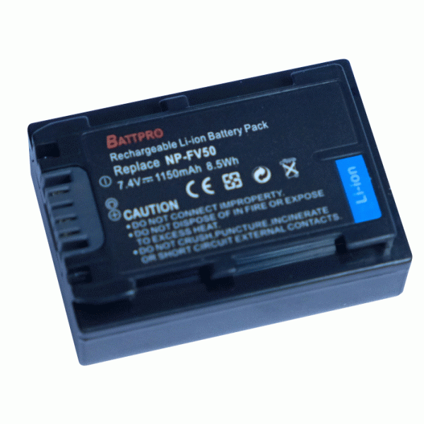 Battpro Sony NP-FV50 Rechargeable Li-ion Battery Pack 充電池 Battpro Sony NP-FV50 Rechargeable Li-ion Battery Pack 充電池