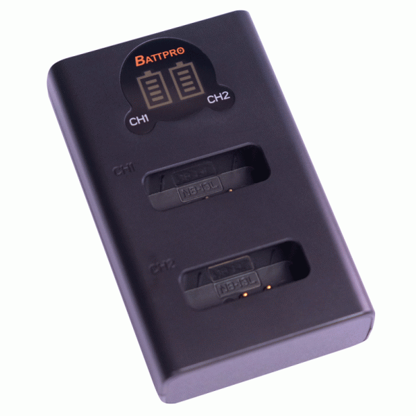 Battpro Canon NB-13L USB Charger 雙位電池充電器