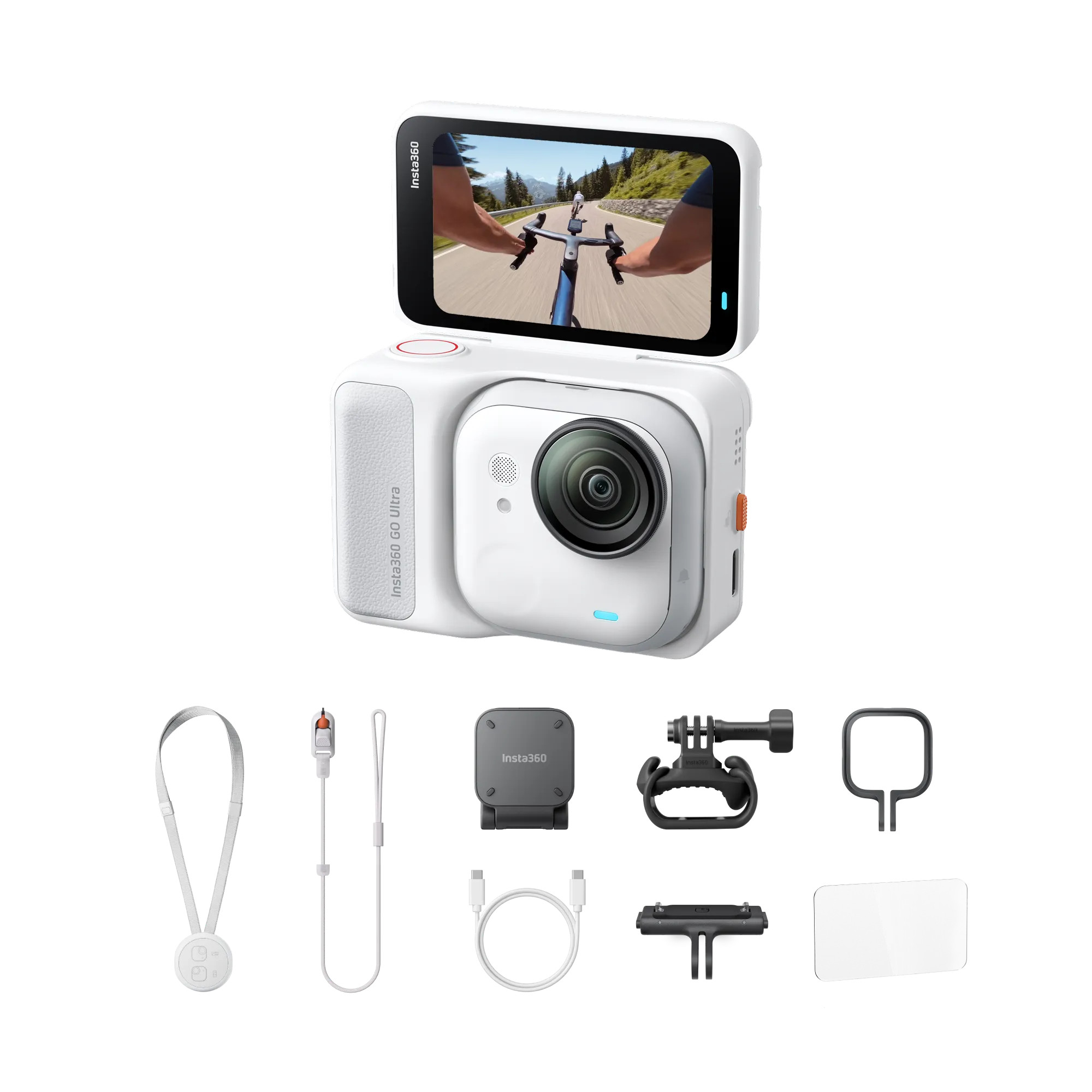 Insta360 GO Ultra Cycling Bundle White 單車套裝 白色 Insta360 GO Ultra Cycling Bundle White 單車套裝 白色