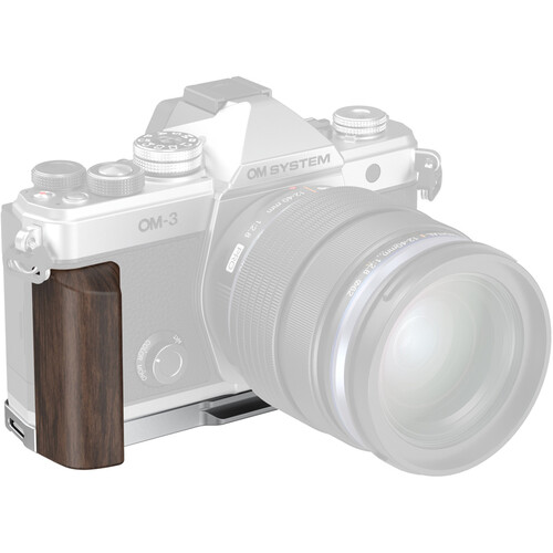 SmallRig 5563 L-Shaped Mount Plate with Wooden Handle for OM SYSTEM OM-3 L型安裝板連木柄 SmallRig 5563 L-Shaped Mount Plate with Wooden Handle for OM SYSTEM OM-3 L型安裝板連木柄