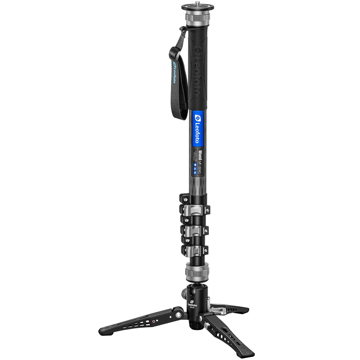 Leofoto MF-324C + VD-04 Flip Lock Carbon Fiber Monopod 1520mm 獨腳架 Leofoto MF-324C + VD-04 Flip Lock Carbon Fiber Monopod 1520mm 獨腳架