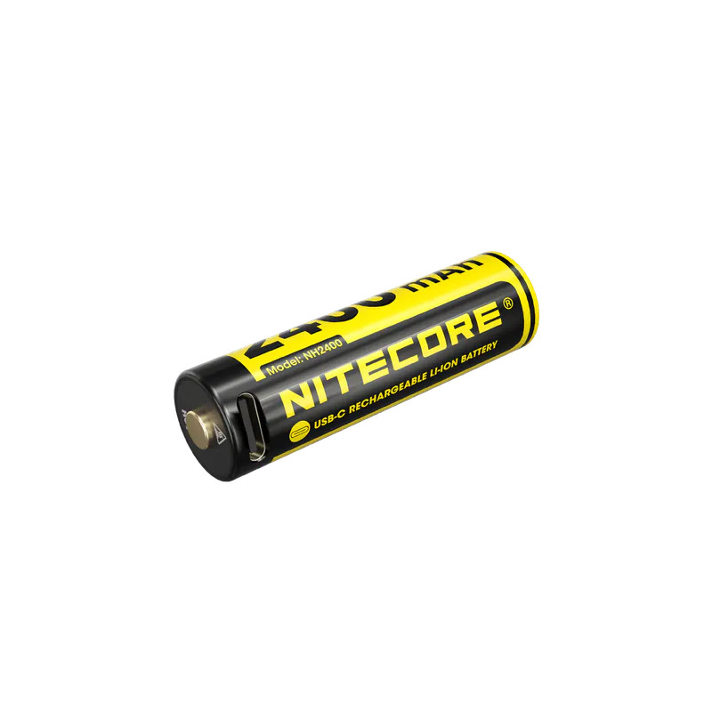 Nitecore NH2400 2400mAh USB-C 充電 1.5v 鋰離子 AA電池  (4 件裝)