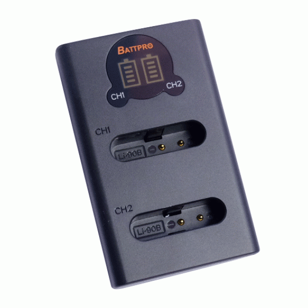 Battpro Olympus Li-90B / Li-92B USB Charger 雙位電池USB Type C + Micro 充電器