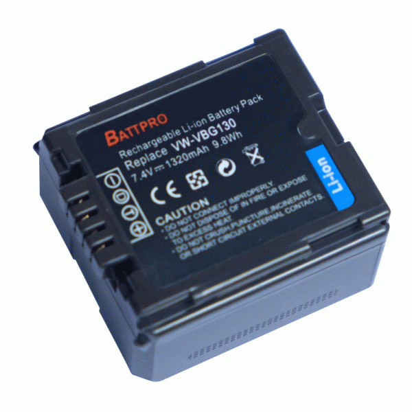 BattPro Panasonic VW-VBG130 攝錄機代用電池