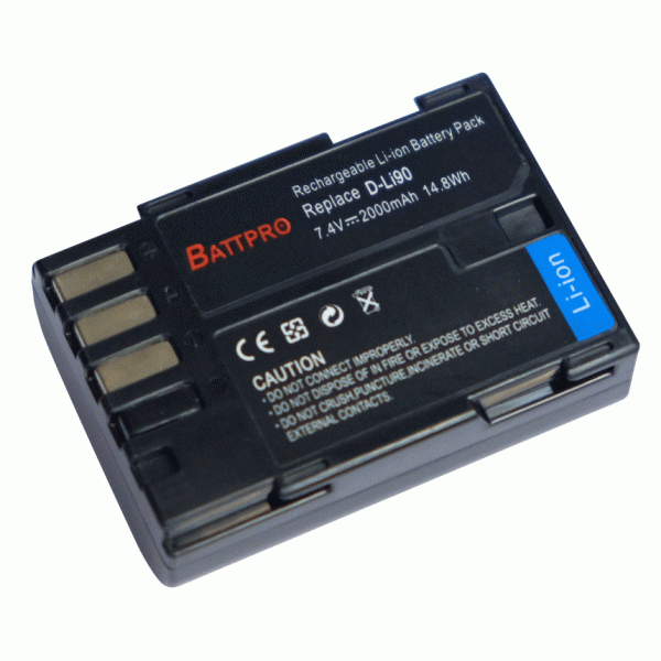 BattPro Pentax D-Li90 相機代用電池
