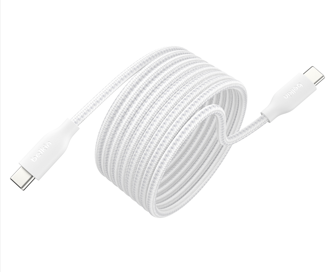 Belkin BoostCharge Pro 240W 磁吸 USB-C 充電線 2M (White)