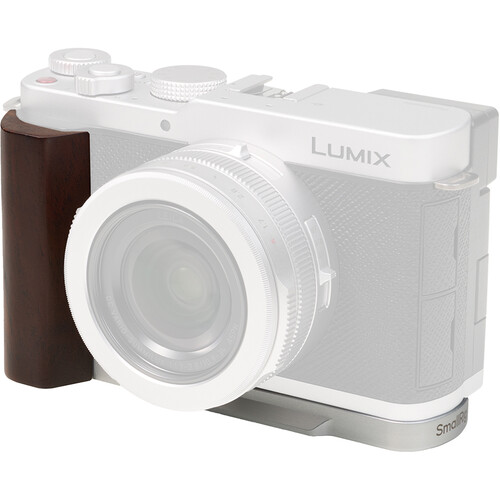 SmallRig 5943 L-Shaped Mount Plate with Wooden Handle For Panasonic Lumix L10 Silver 木頭L型手柄 (銀色)