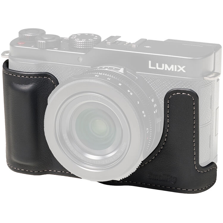 SmallRig 5698 Leather Half Case For Panasonic Lumix L10 Black 皮套 (黑色)