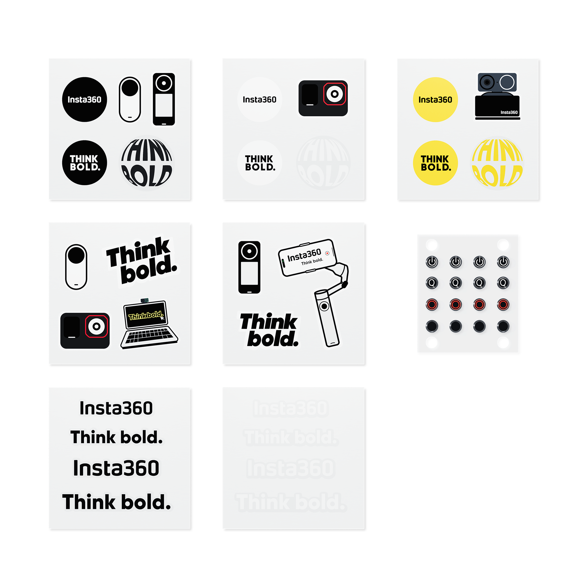 Insta360 Button Sticker Set 運動貼紙套裝