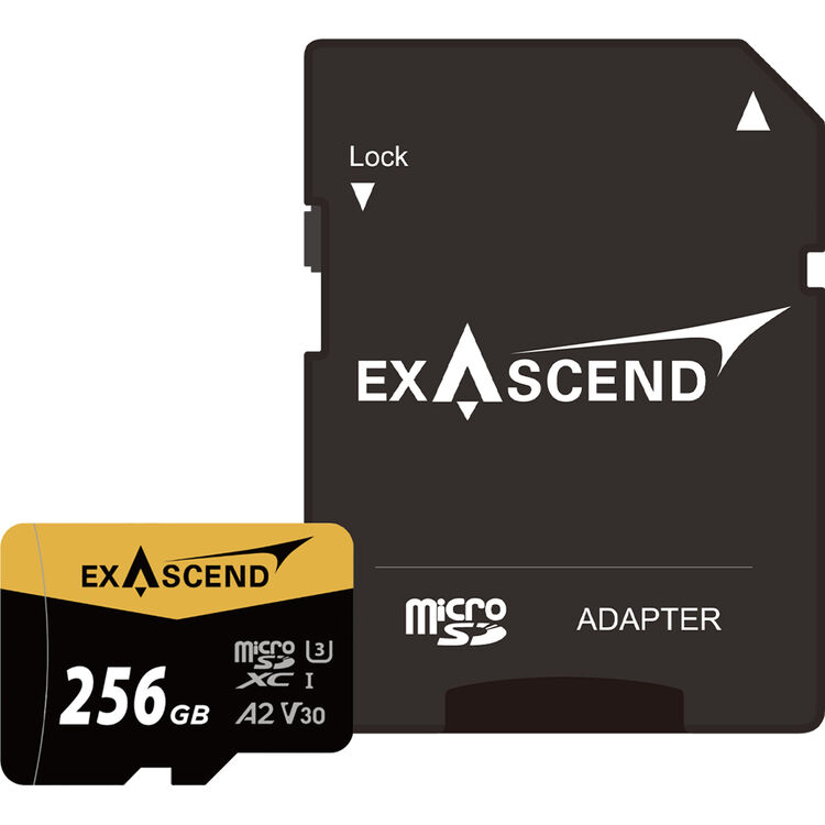 Exascend Catalyst UHS-I V30 Micro SD Card With SD Adapter 記憶卡連轉接器 (256GB)