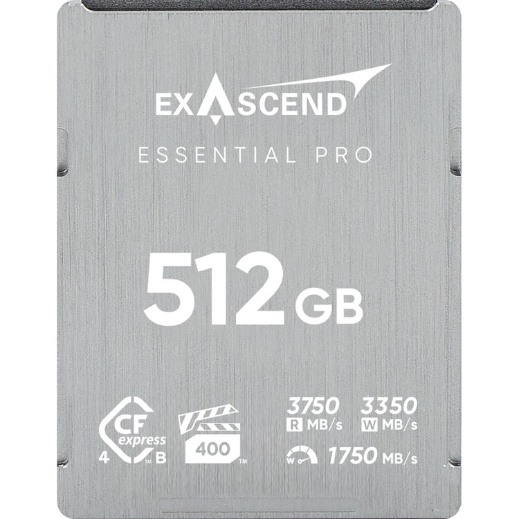 Exascend Essential Pro CFexpress 4.0 Type B Memory Card 記憶卡 (512GB)