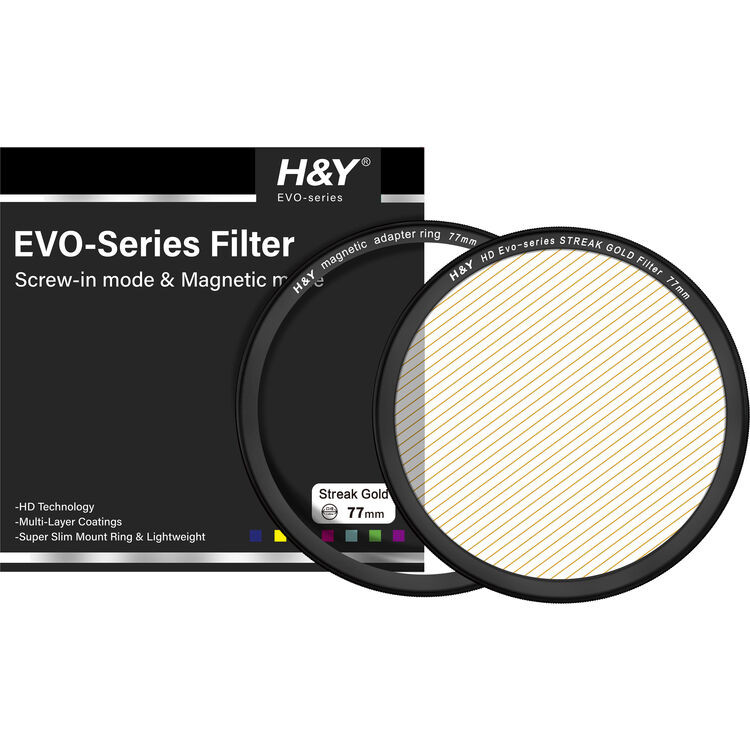 H&Y Evo-Series Magnetic Streak-Gold Filter 金拉絲濾鏡 (77mm)