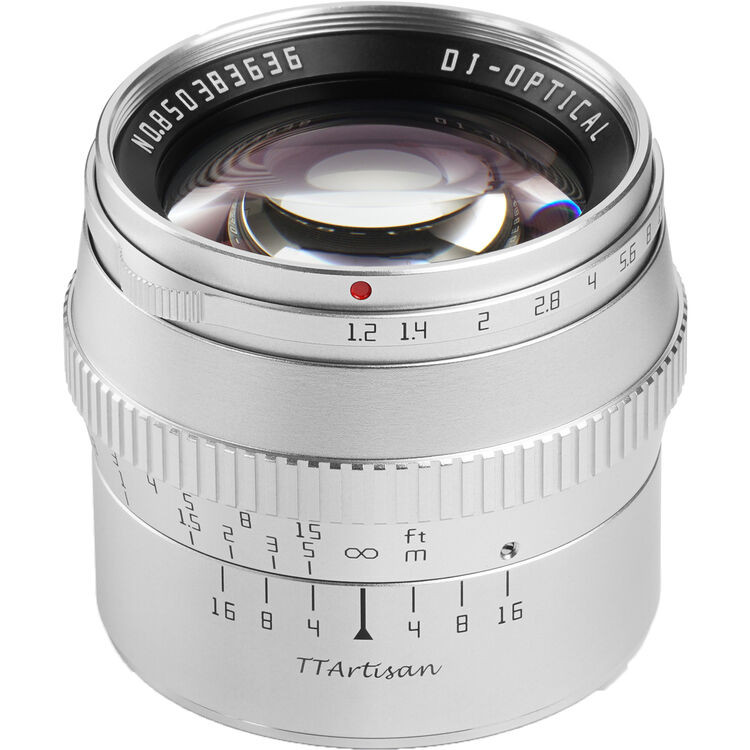 TTArtisan 銘匠 50mm F1.2 APS-C Lens 鏡頭 (M43 銀色)
