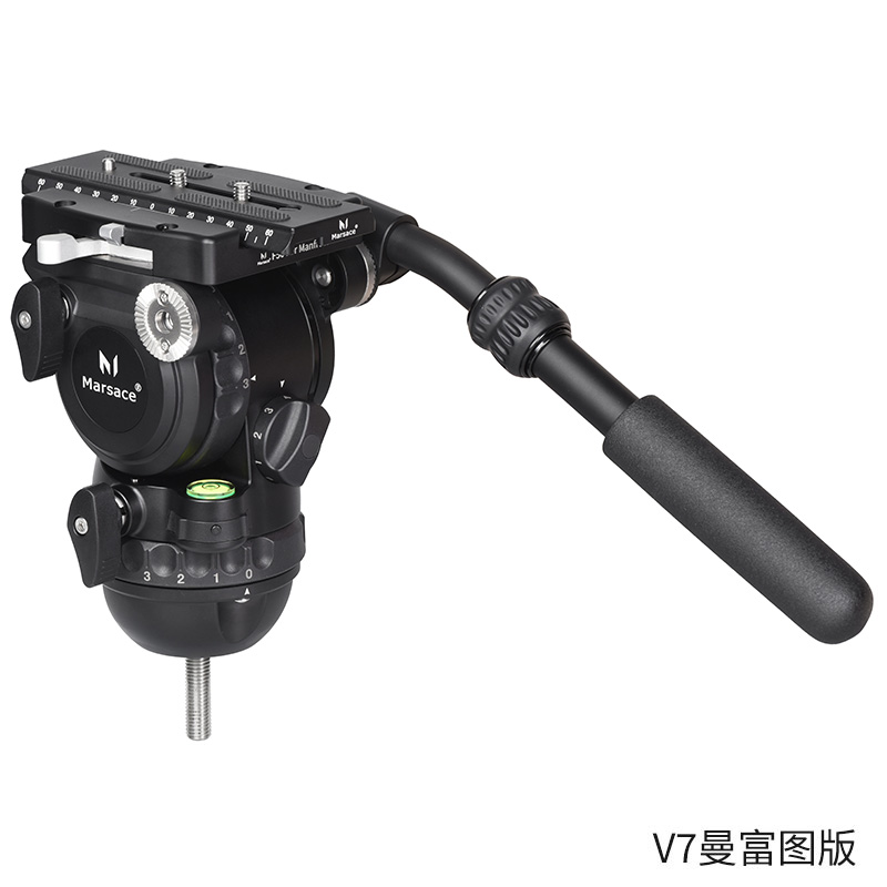 Marsace 馬小路 V7 75mm Bowl Fluid Video Head - Manfrotto Plate 液壓攝錄雲台（曼富圖快拆板）