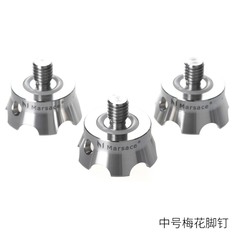Marsace 馬小路 Medium Stainless Flower Foot Spikes 中號不銹鋼梅花腳釘（三件裝）