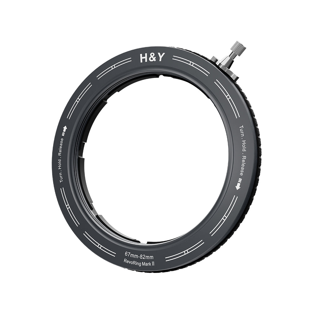 H&Y Filter RevoRing Mark II 67-82mm Variable Adapter for 82mm Filters Black 可調口徑轉接環
