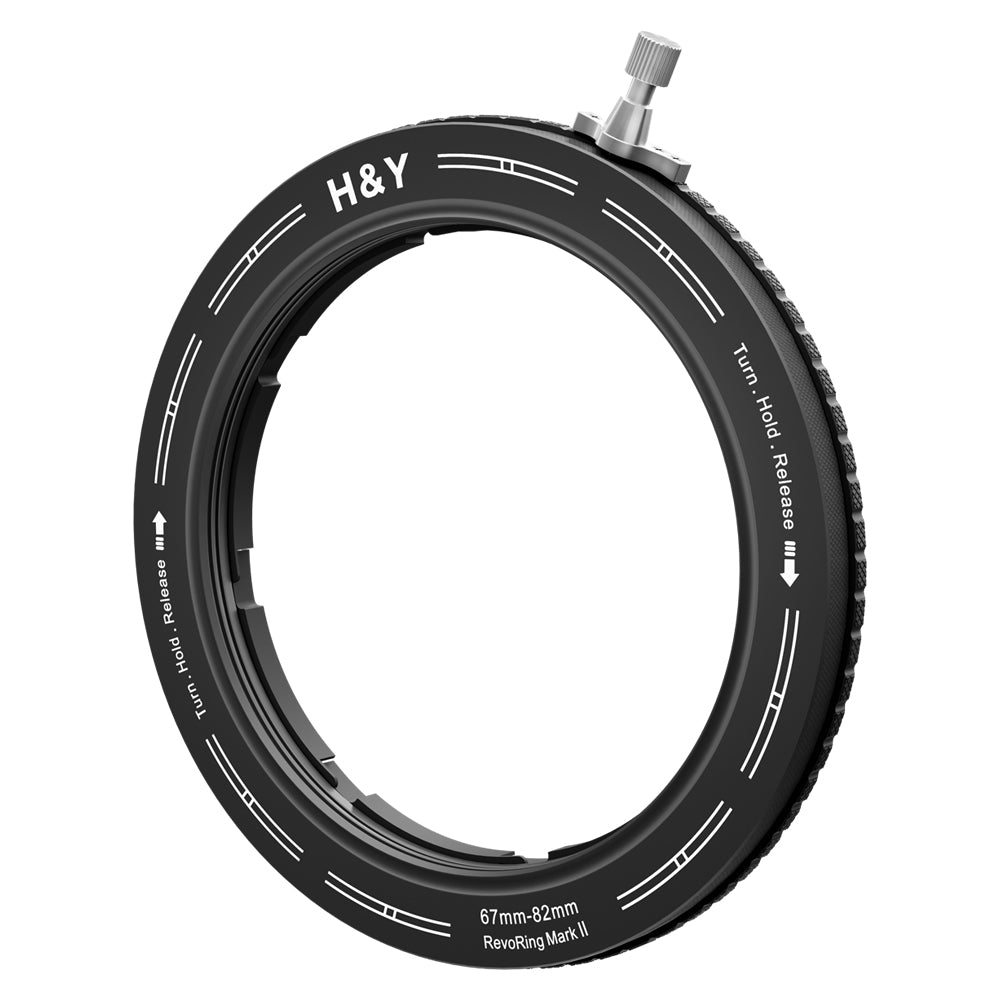 H&Y Filter RevoRing Mark II 67-82mm Variable Adapter for 82mm Filters Titanium Gray 可調口徑轉接環