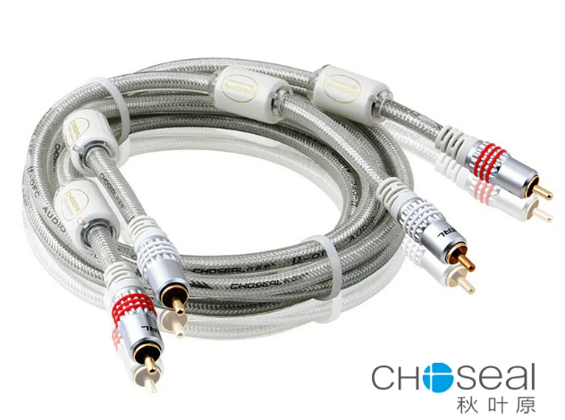 Choseal 秋葉原 Q-614 Dual RCA Male to Dual RCA Male Stereo Audio Cable 雙蓮花音頻線 8m