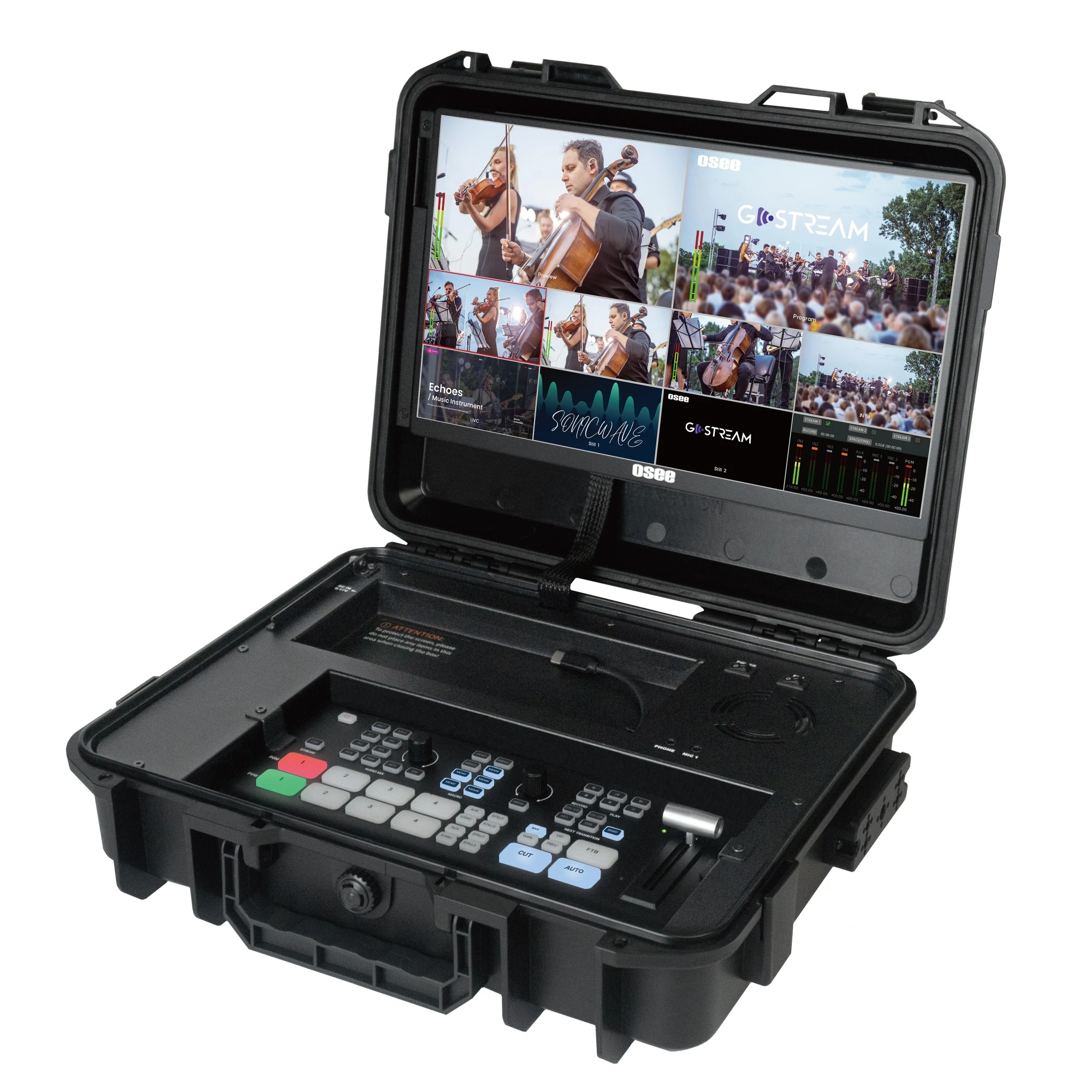 OSEE GoStream Duet SDI/HDMI/NDI Live Streaming Video Switcher/Recorder Kit 直播切換台套裝