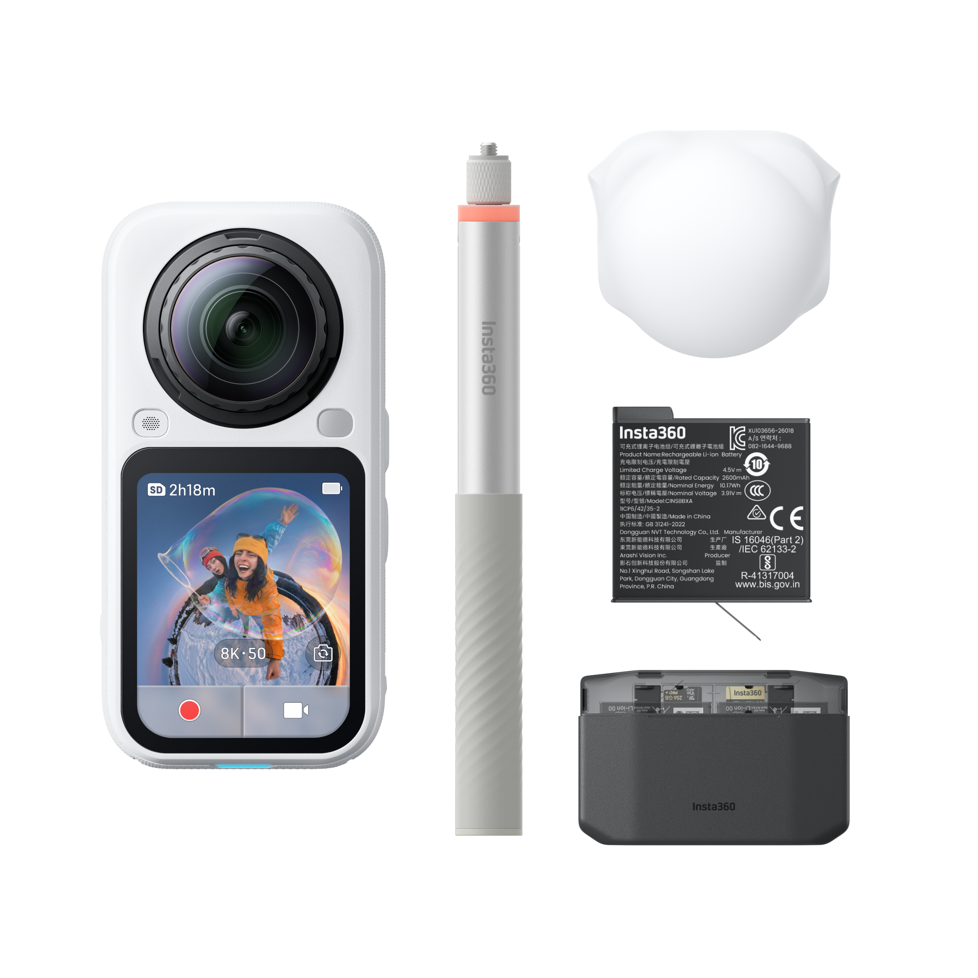 Insta360 X6 8K Essentials Bundle 萬能套裝 (雪山白)