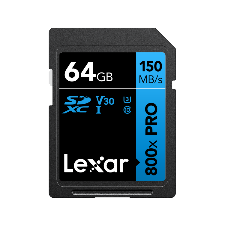 Lexar High-Performance 800x PRO SDXC UHS-I Card BLUE 記憶卡 (64GB)
