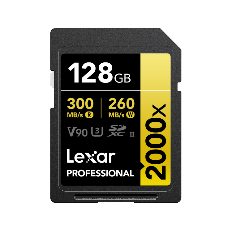 Lexar Professional 2000x SDXC UHS-II Card GOLD Series (128GB)