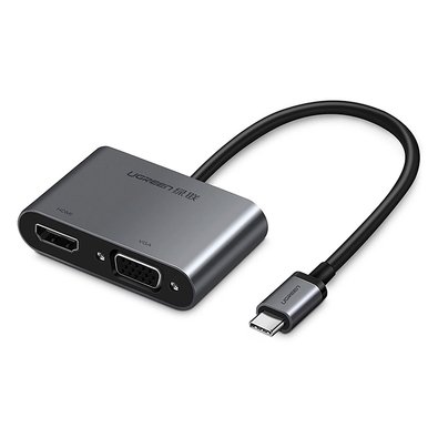 Ugreen 綠聯 CM162 USB-C to HDMI / VGA Adapter / USB-A 3.0 / PD 4合1轉接器