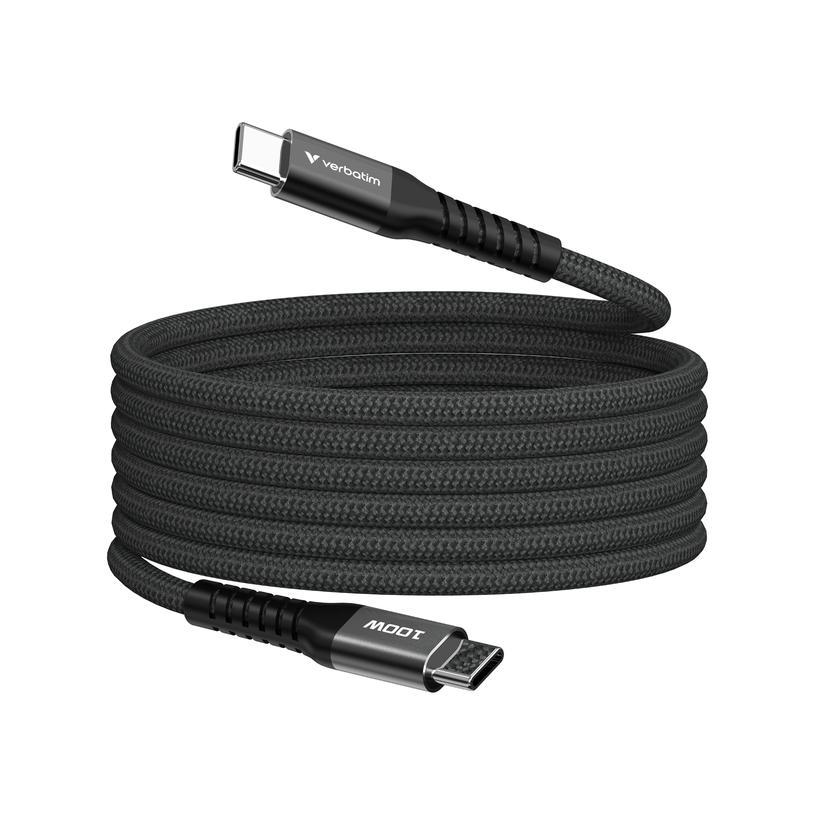 Verbatim 31863 100W USB-C 磁吸充電線 1.2m - 黑色