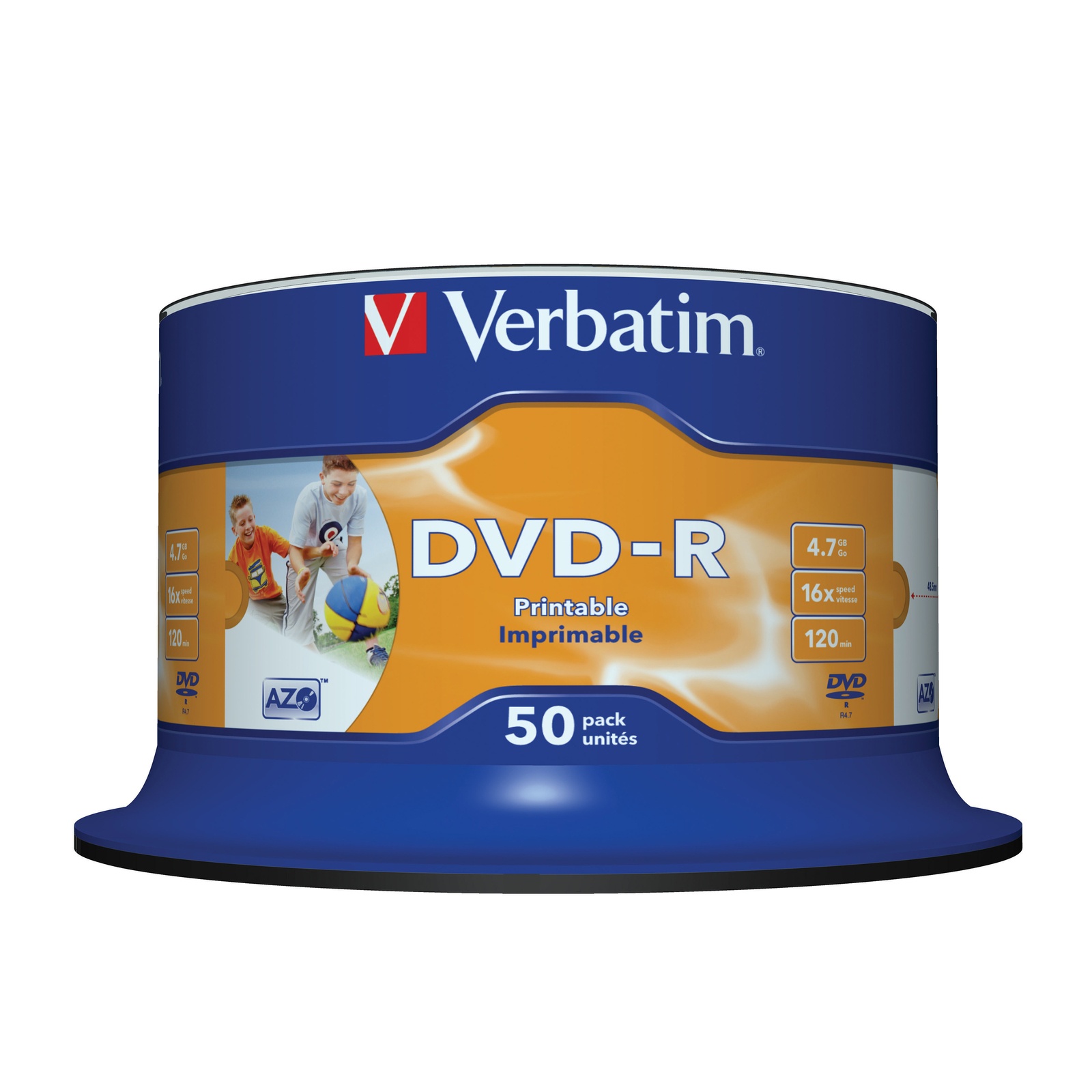 Verbatim 43533 DVD-R 4.7GB 16X 可噴墨打印光碟 50片裝