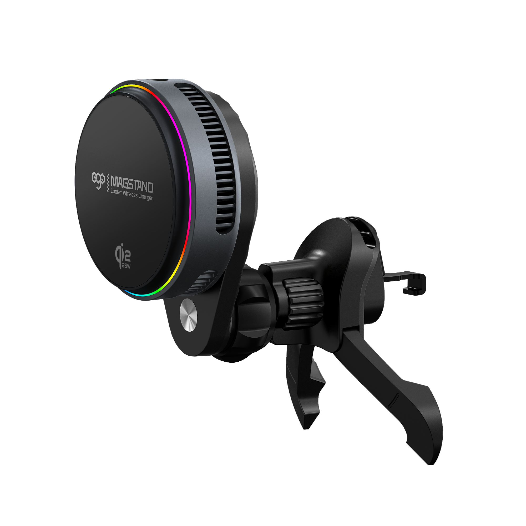 EGO MagStand4 Qi2.2 雙面磁吸製冷充電器 - 黑色