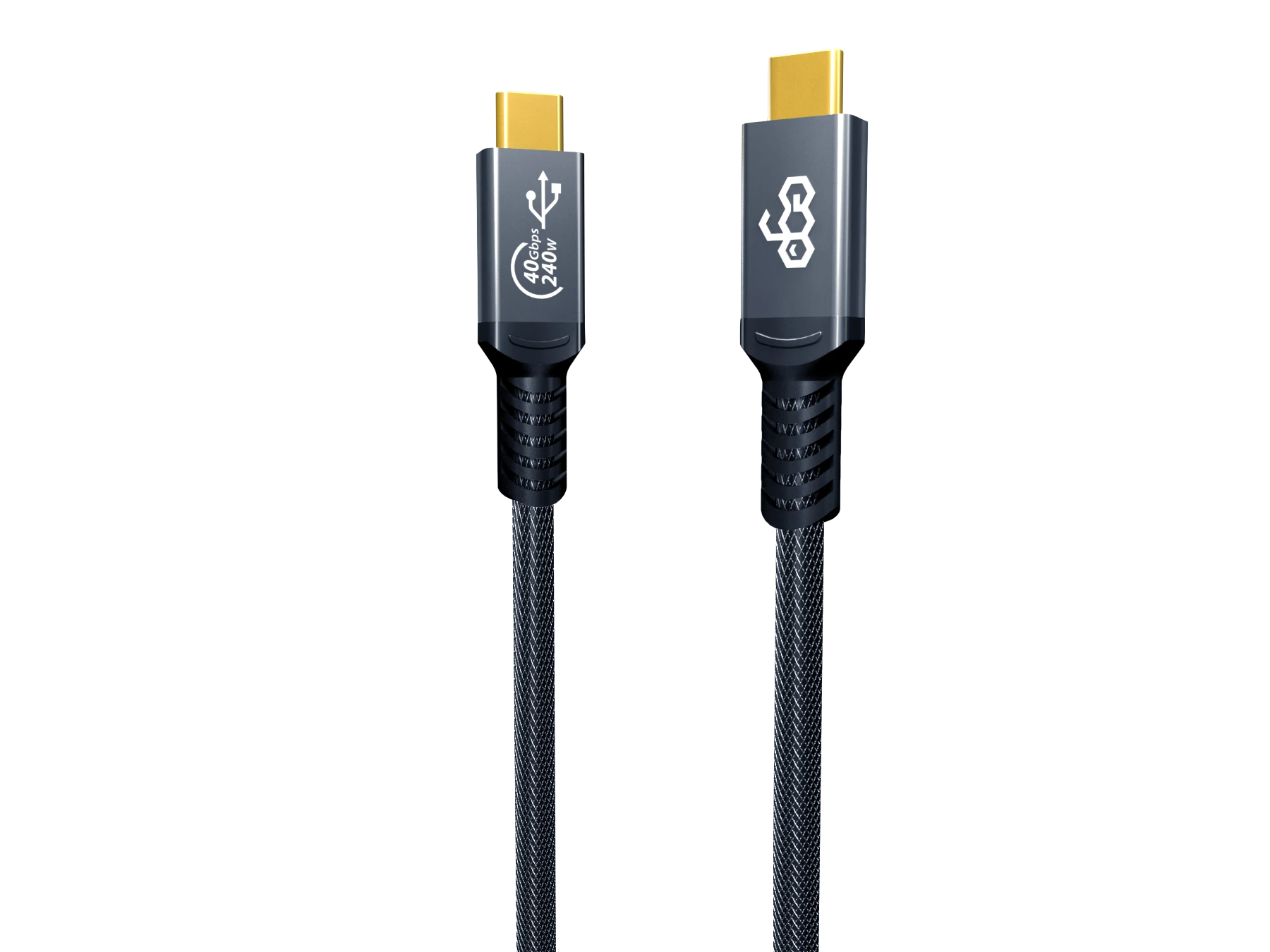 EGO Wiry Max 240W USB4 USB-C 數據線 50cm - 灰色