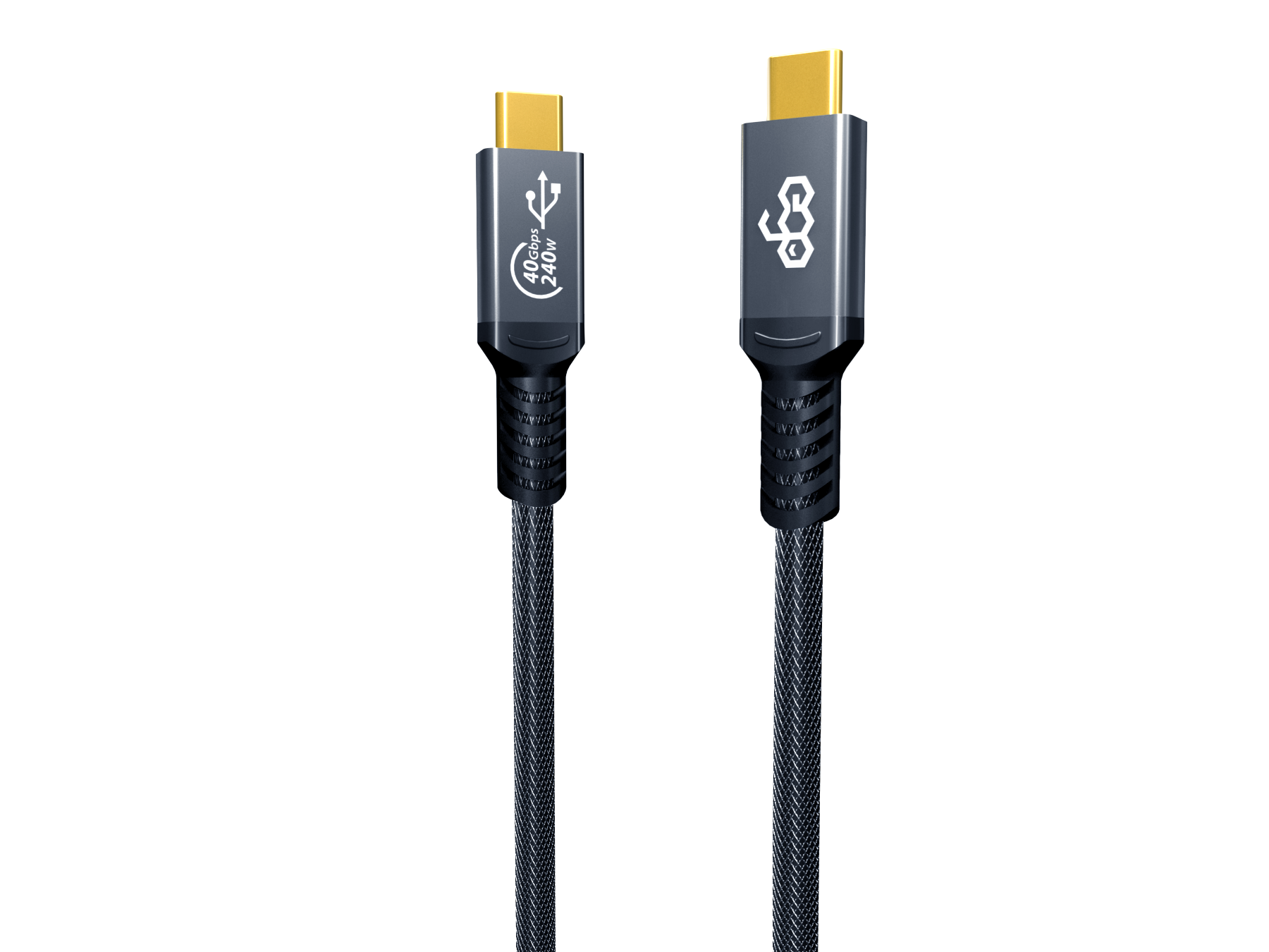 EGO Wiry Max 240W USB4 USB-C 數據線 120cm - 灰色