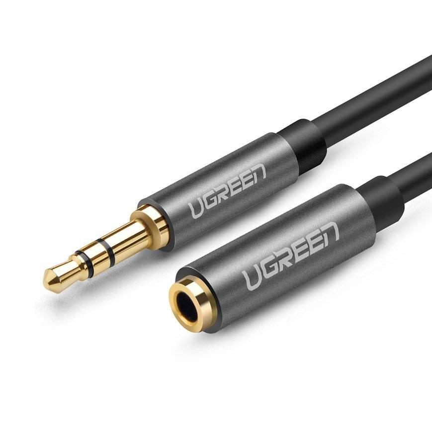 Ugreen 綠聯 AV118 3.5mm Male to Female Extension Cable 音源延長線 2M
