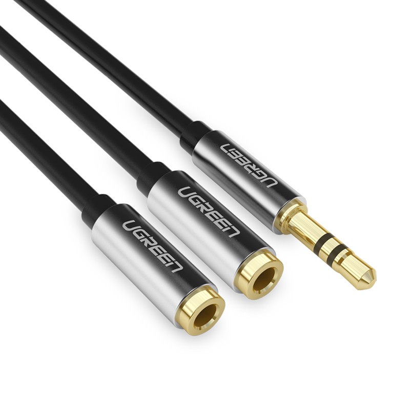 Ugreen 綠聯 AV123 3.5mm Male to Dual Female Audio Splitter Cable 一分二音源線 20CM