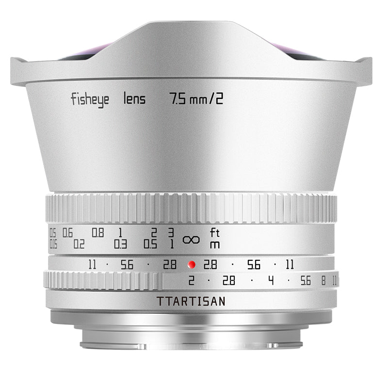 TTArtisan 銘匠 7.5mm F2 魚眼鏡頭 - M43 銀色
