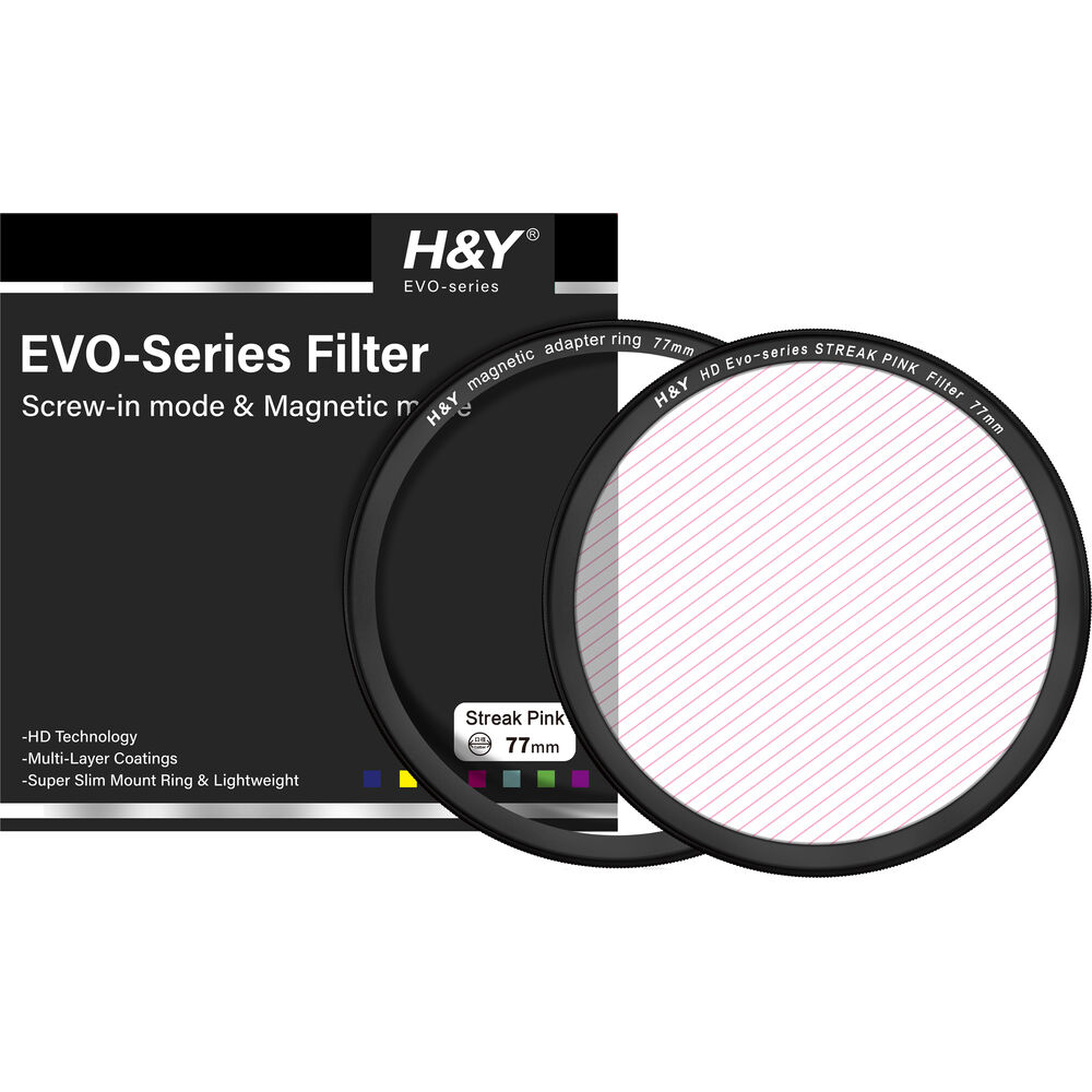 H&Y Evo-Series Magnetic Streak-Pink Filter 磁吸式粉紅色線條濾鏡 72mm