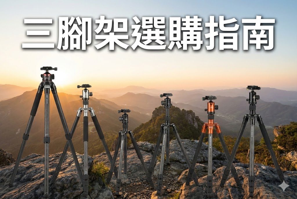 2026 腳架選購指南：旅行／攝影／拍片點揀？碳纖vs鋁、承重、高度、雲台一次講清