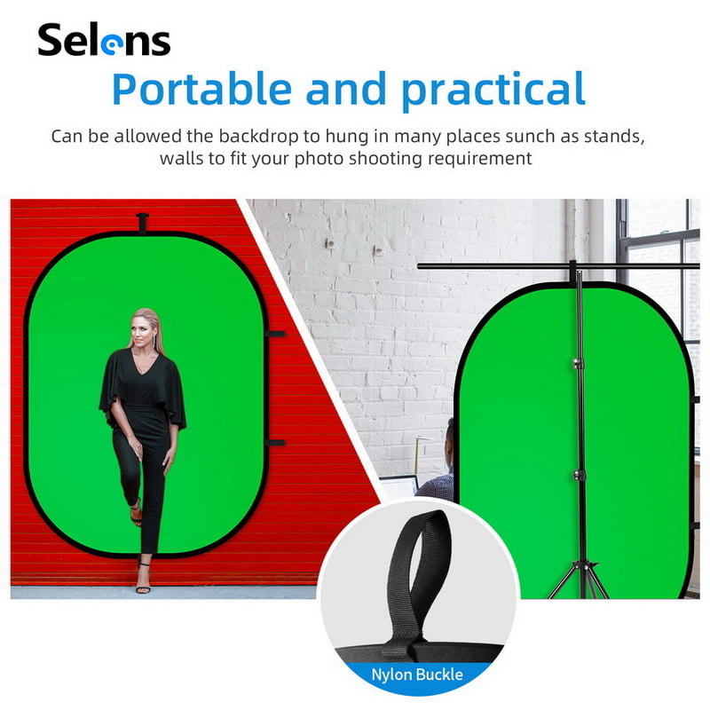 Selens 150 x 200cm 藍綠雙面可折疊背景板圖文 04