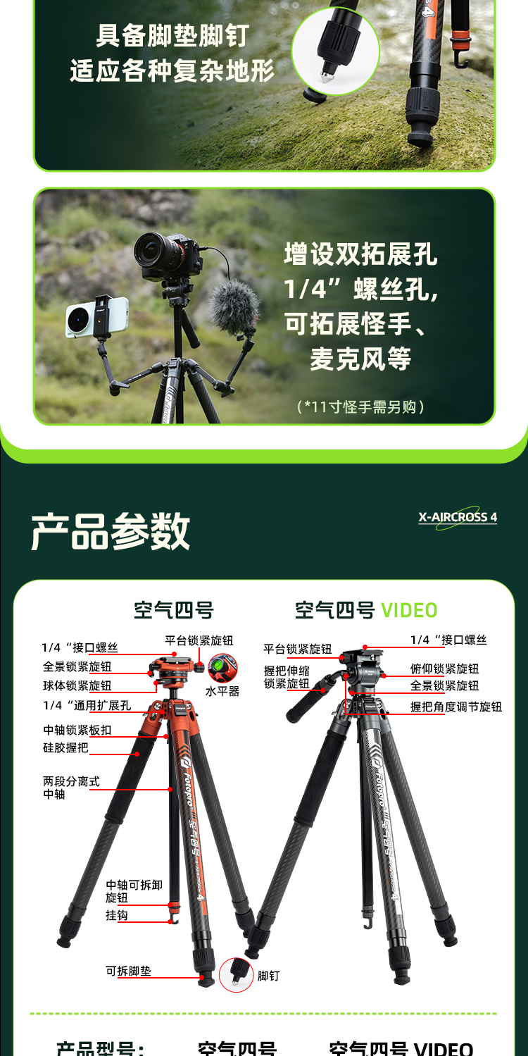 Fotopro X-Aircross 4 32QR Slate Gray 圖文描述 14
