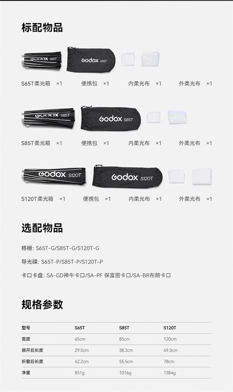Godox 神牛 S120T 120cm Quick Release Umbrella Softbox 傘式快開柔光箱 圖文描述 09