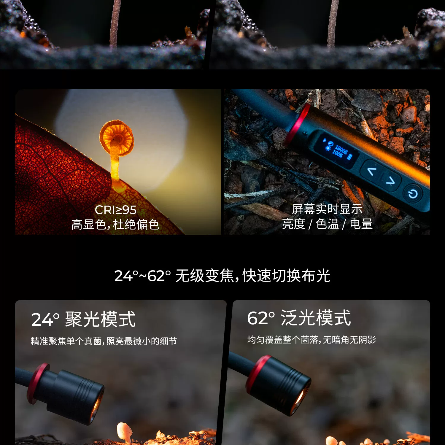 SmallRig 6225 RM 01B Mini Macro Photography LED Light 微距補光燈 圖文描述 11