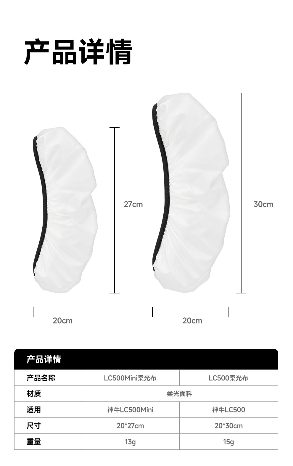 Godox 神牛 LC-D01 Diffuser for LC500R Mini / LC500 Mini 柔光罩 圖文描述 17