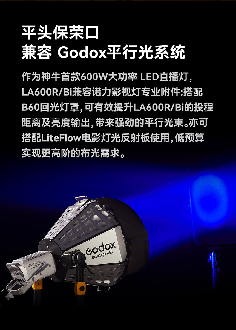 Godox LA600Bi 黑色 圖文描述 06
