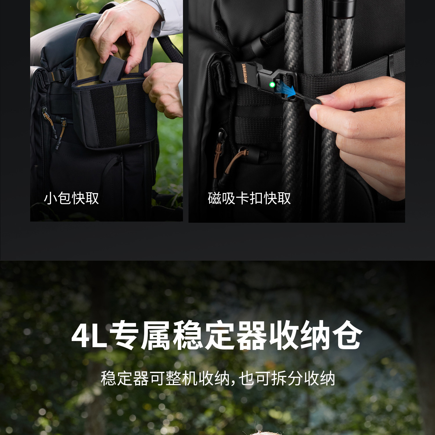 SmallRig 6521 Professional Outdoor Backpack 25L 攝影背囊 圖文描述 16